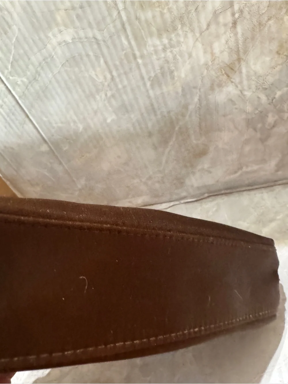 Bvlgart Brown Zip Cosmetic Pouch with Branded Lining Brand New